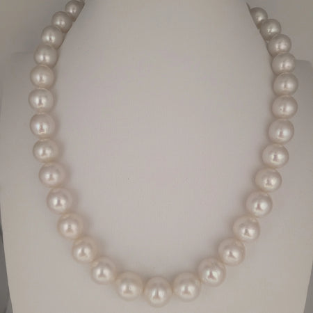 White South Sea Pearls 11-13 mm Very High Luster 18K Gold Clasp | The South Sea Pearl |  The South Sea Pearl