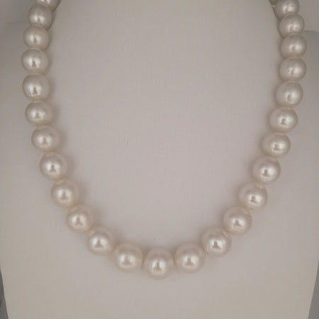 White South Sea Pearls 11-13 mm Very High Luster 18K Gold Clasp | The South Sea Pearl |  The South Sea Pearl