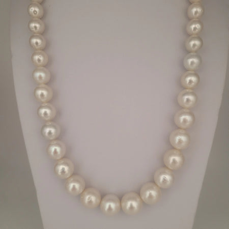 White South Sea Pearls Round 8-13 mm 18K Gold Clasp | The South Sea Pearl |  The South Sea Pearl