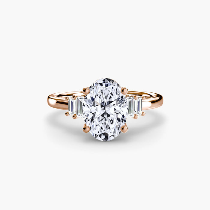 Baguette Accent Solitaire - MIMUKA