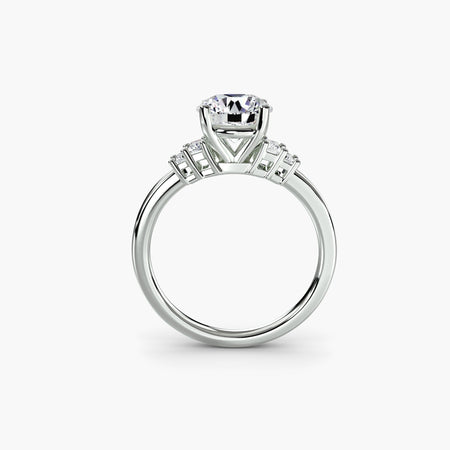 Baguette Accent Solitaire - MIMUKA