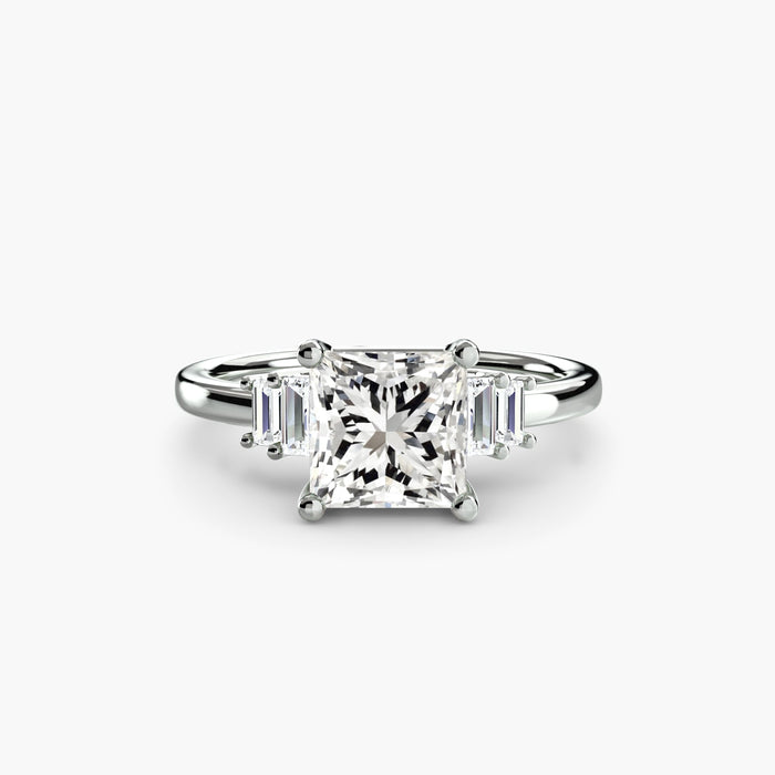 Baguette Accent Solitaire - MIMUKA