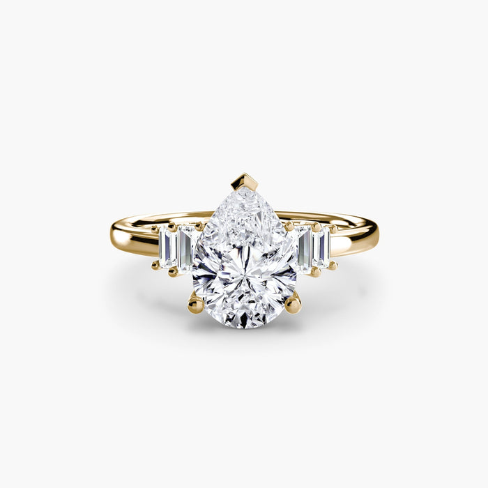 Baguette Accent Solitaire - MIMUKA