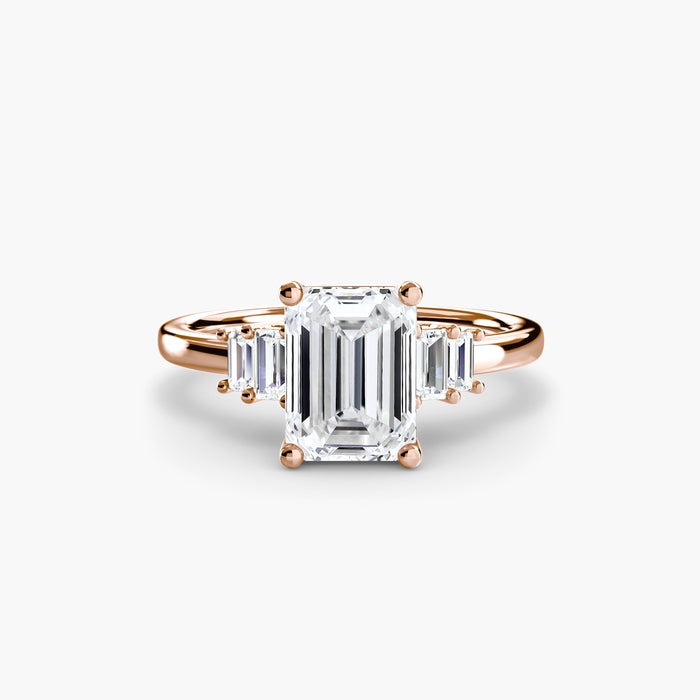Baguette Accent Solitaire - MIMUKA