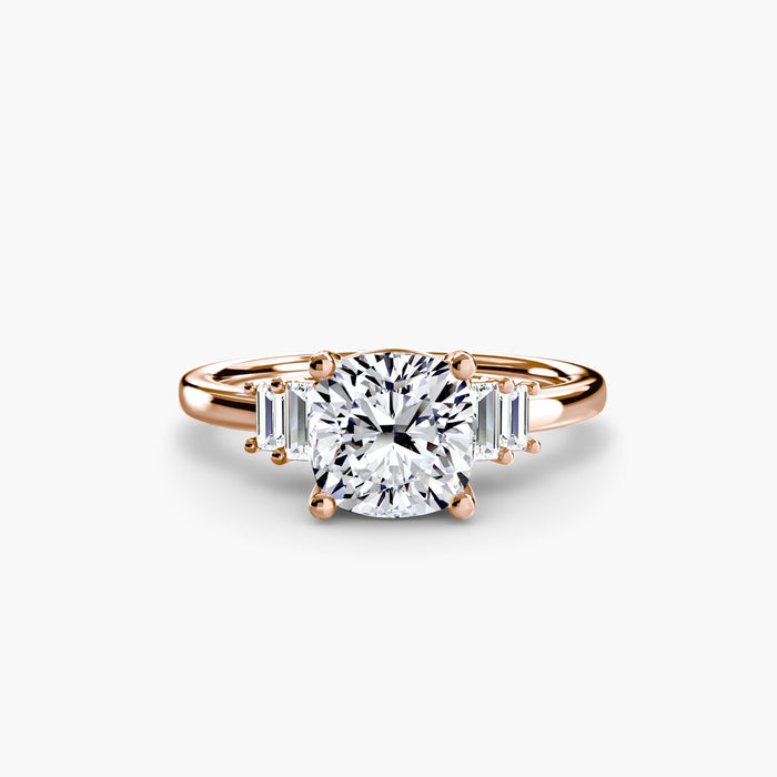 Baguette Accent Solitaire - MIMUKA