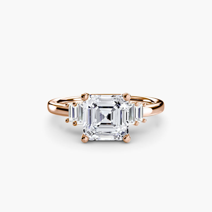 Baguette Accent Solitaire - MIMUKA