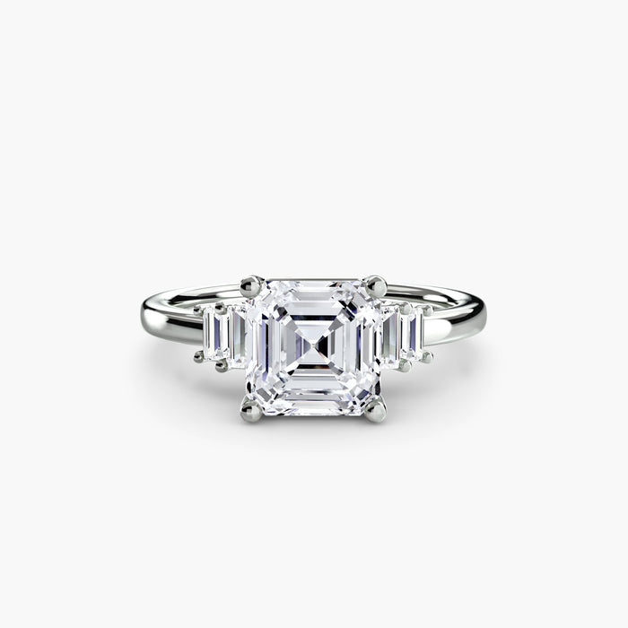 Baguette Accent Solitaire - MIMUKA