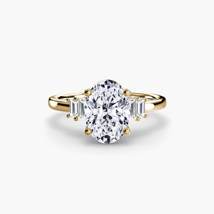 Baguette Accent Solitaire - MIMUKA