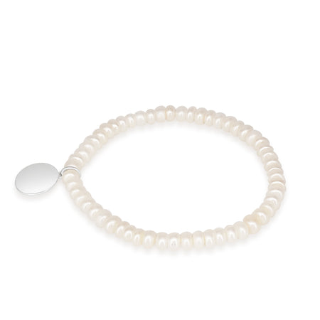 Pulsera Perlas Cultivadas Personalizada Inicial Letra - MIMUKA