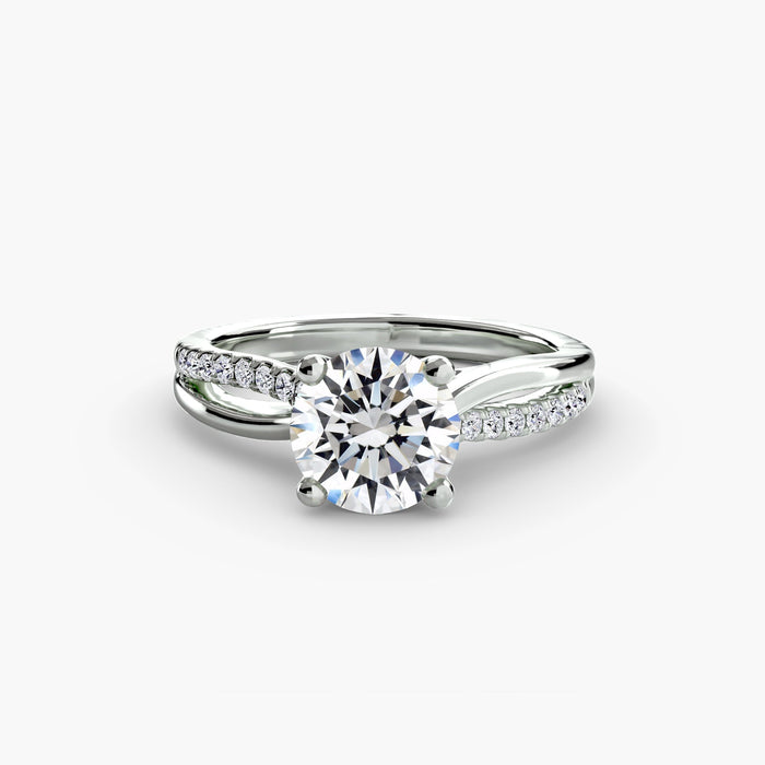 The Split Shank Pavé Solitaire - MIMUKA