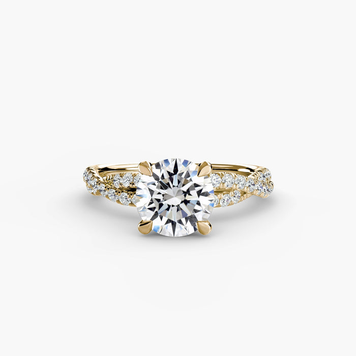 The Twisted Pavé Solitaire - MIMUKA