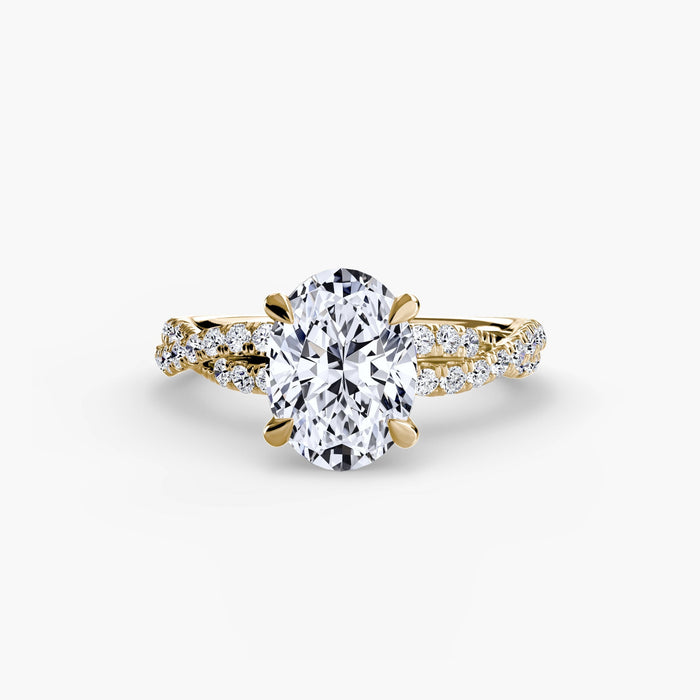 The Twisted Pavé Solitaire - MIMUKA