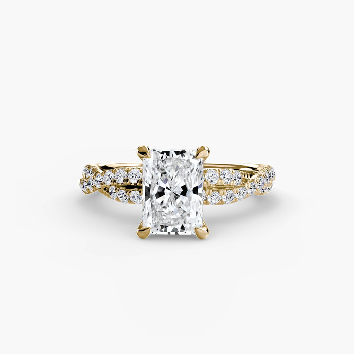 The Twisted Pavé Solitaire - MIMUKA