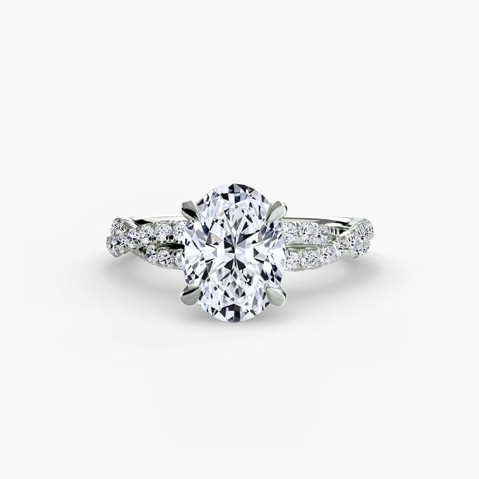 The Twisted Pavé Solitaire - MIMUKA