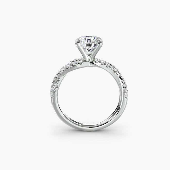 The Twisted Pavé Solitaire - MIMUKA