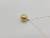 A Deep Golden Natural Color South Sea Pearl 13.30 mm 18 Karat Solid Gold Pendant Necklace -  The South Sea Pearl