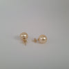 Golden South Sea Pearls Stud Earrings 11 mm 18 Karat Gold |  The South Sea Pearl |  The South Sea Pearl