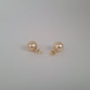 Golden South Sea Pearls Stud Earrings 11 mm 18 Karat Gold |  The South Sea Pearl |  The South Sea Pearl