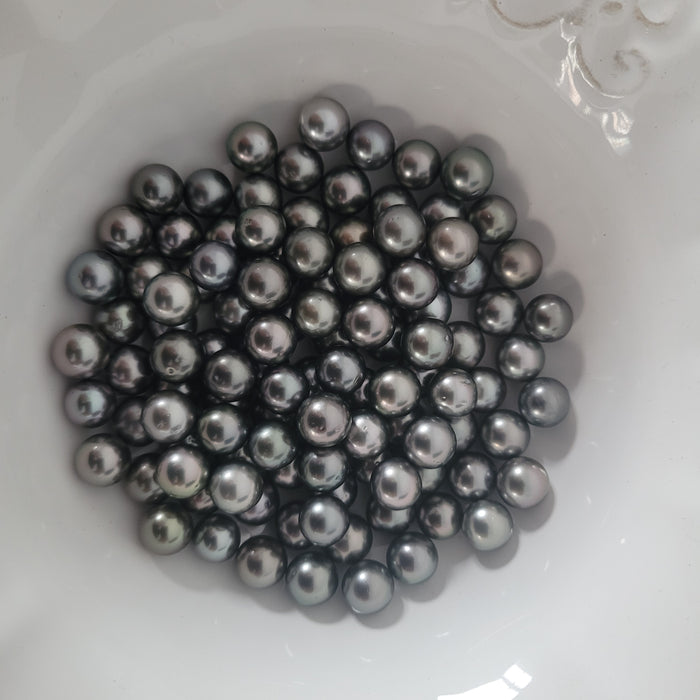 White South Sea Loose Pearls, AAA, Semi Round 100% Natural Color 