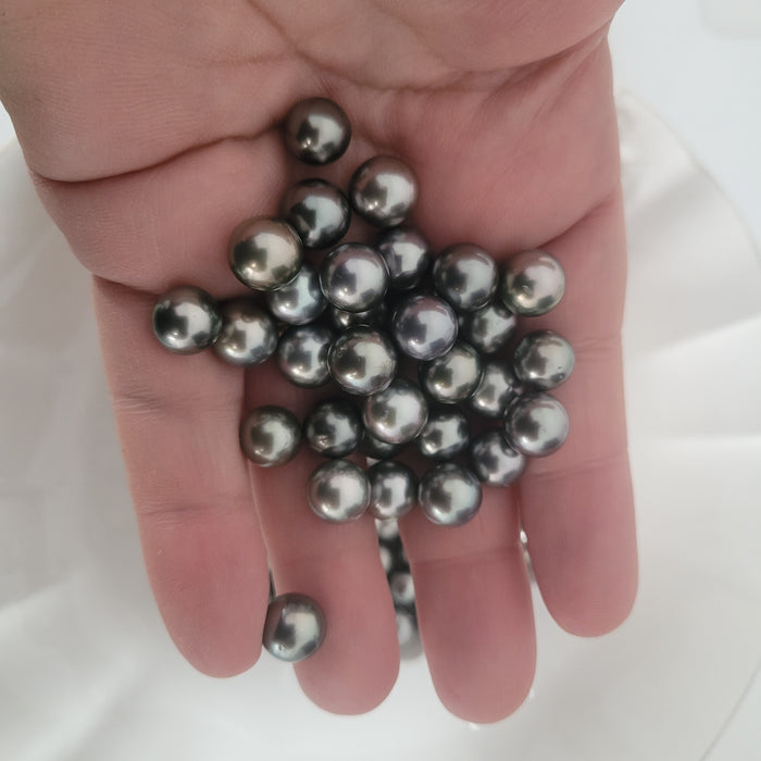 Tahiti Pearl Loose 9-10 mm AAA Round |  The South Sea Pearl |  The South Sea Pearl