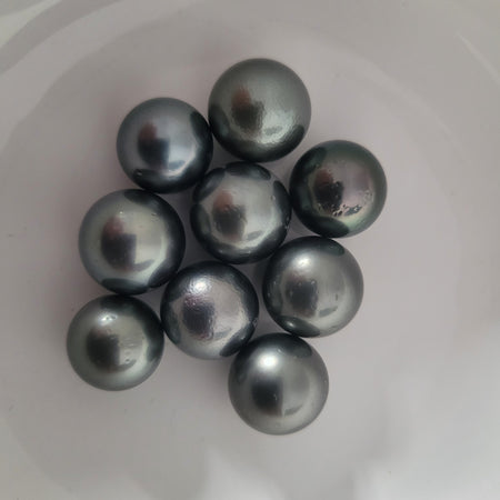 Tahiti Pearls Round 13-14 mm Dark Natural Color and High Luster |  The South Sea Pearl |  The South Sea Pearl