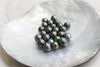 18 Karat gold Tahiti Pearls 10 mm round natural color | South Sea Pearls |  The South Sea Pearl