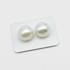 White South Sea Pearls matching pair 13 mm High Quality |  The South Sea Pearl |  The South Sea Pearl