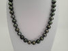 Tahitian Pearl Necklace 10-11 mm Round Natural Color, 18 Karat Solid Gold Clasp - Only at  The South Sea Pearl