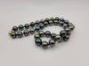 Tahitian Pearl Necklace 10-11 mm Round Natural Color, 18 Karat Solid Gold Clasp - Only at  The South Sea Pearl