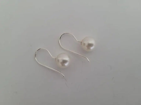 Earrings Dangle 18 Karat Gold 9-10 mm South Sea Pearls - The South Sea Pearl