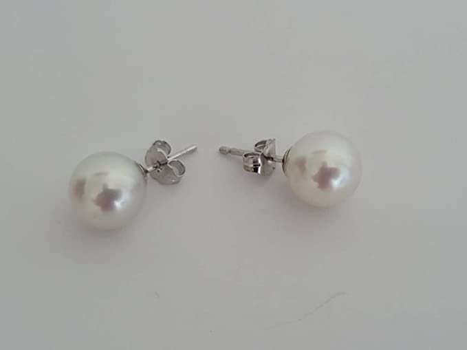 South Sea Pearl Earrings, Sizes from 9 to 11mm, Manufactured in 925 mls Silver -  The South Sea Pearl