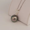Tahiti Pearl 12 mm Natural Black-Green Color and High Luster |  The South Sea Pearl |  The South Sea Pearl