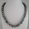 Tahiti Pearl Natural Dark Mukticolor 10-11 mm, 18K Gold Clasp |  The South Sea Pearl |  The South Sea Pearl
