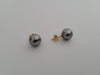 18K Tahitian Pearl Earrings, Manufactured in 18K Solid Yellow Gold, Sizes from 9 to 11mm -  The South Sea Pearl