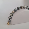 Bracelet of Tahitian Pearls, Natural Color and High Luster, 18 Karat Solid Gold | The South Sea Pearl |  The South Sea Pearl