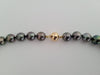 Tahitian Pearl Necklace  9-10 mm Natural Color and High Luster, 18 Karat Solid Yellow Gold Clasp - Only at  The South Sea Pearl