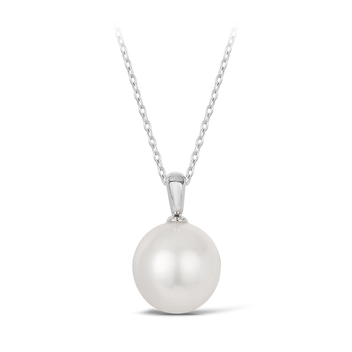 White South Sea Pearl Pendant, Sizes from 9 to 11mm, Manufactured In 925 Sterling Silver |  The South Sea Pearl |  The South Sea Pearl