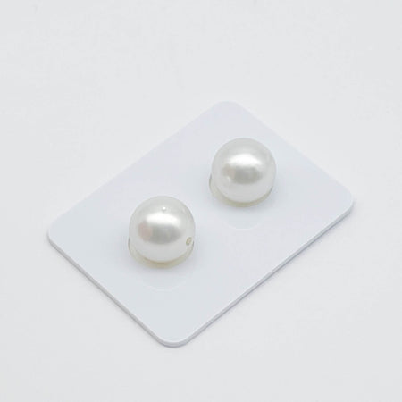 South Sea Pearls 10 mm White,  Round, High Luster  1 Pair - Only at  The South Sea Pearl