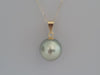 Tahiti Pearl 13 mm Round Silver-Green Natural Color - Only at  The South Sea Pearl