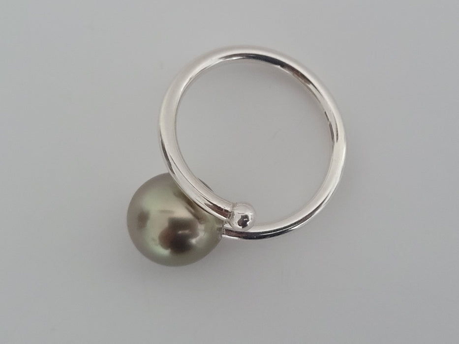 Tahiti Pearl Peacock Color 9.80 mm Round AAA quality - Only at  The South Sea Pearl