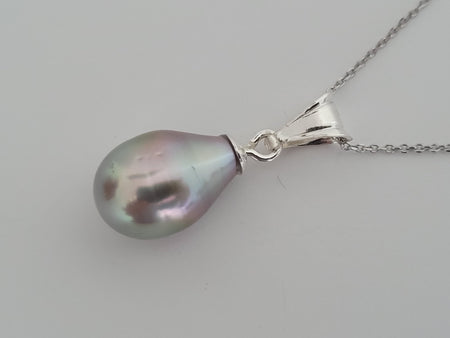 Tahiti Pearl Peacock Color AAA Long Tear-Drop - Only at  The South Sea Pearl