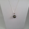 Pendant of a Tahiti Pearl 12 mm Round Dark Color High Luster |  The South Sea Pearl |  The South Sea Pearl