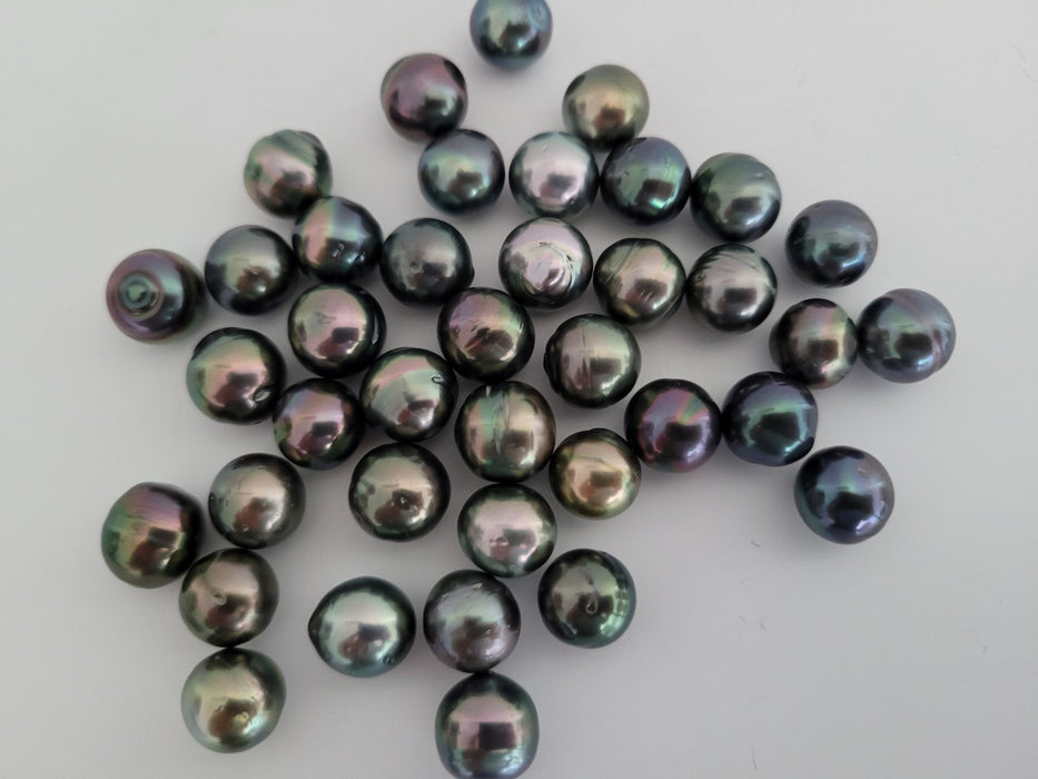 Wholesale Lot Tahiti Pearls 10 mm Natural Multicolor 39 pieces - Only at  The South Sea Pearl